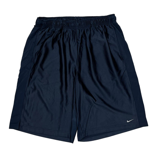 Nike Sport Shorts - Large Navy Polyester
