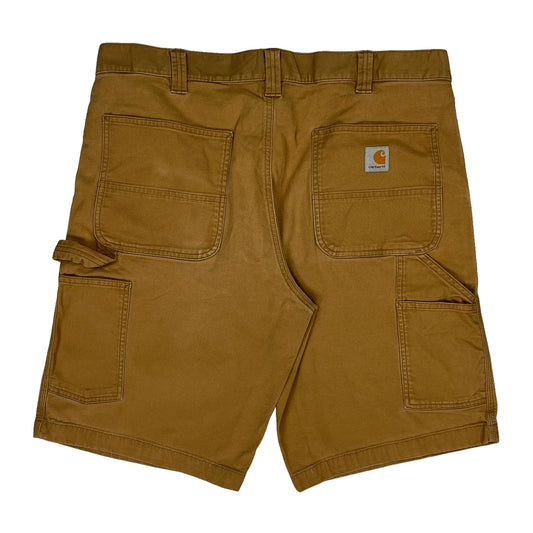 Carhartt Carpenter Shorts - 36W 11L Brown Cotton