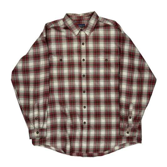 Patagonia Checked Flannel Shirt - XL White Cotton