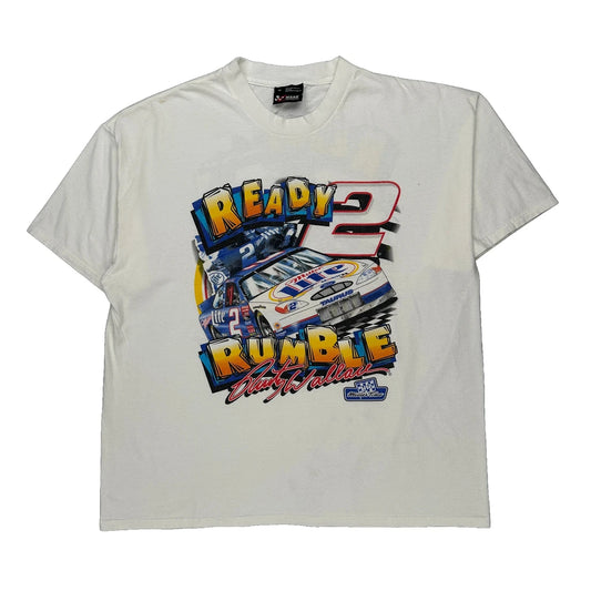 Rusty Wallace Chase Authentics Nascar T-Shirt - XL White Cotton