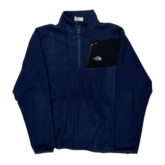 The North Face Fleece - Large Blue Polyester