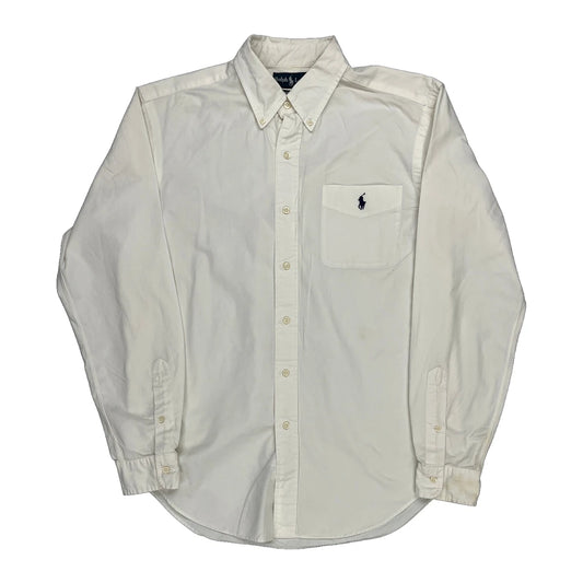 Ralph Lauren Shirt - Medium White Cotton