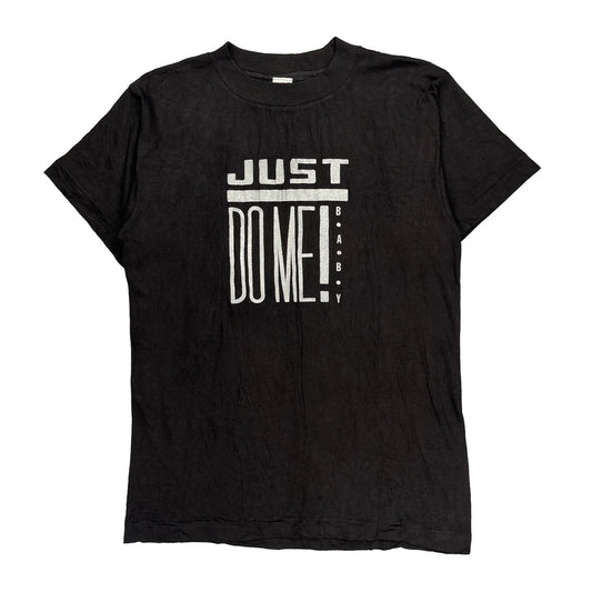 Hot T Single Stitch T-Shirt - Large Black Cotton