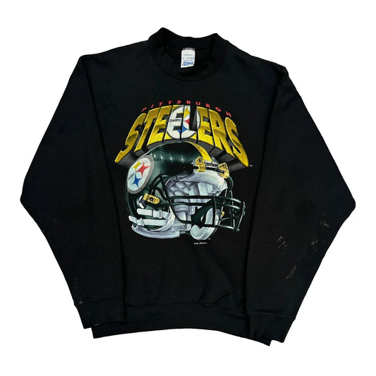 Pittsburgh Steelers Salem Graphic Sweatshirt - XL Black Cotton Blend