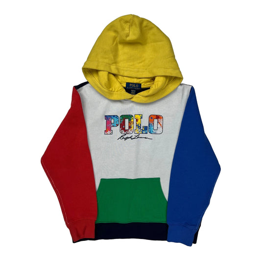 Age 8-9 Polo By Ralph Lauren Graphic Hoodie - Medium Multicoloured Cotton