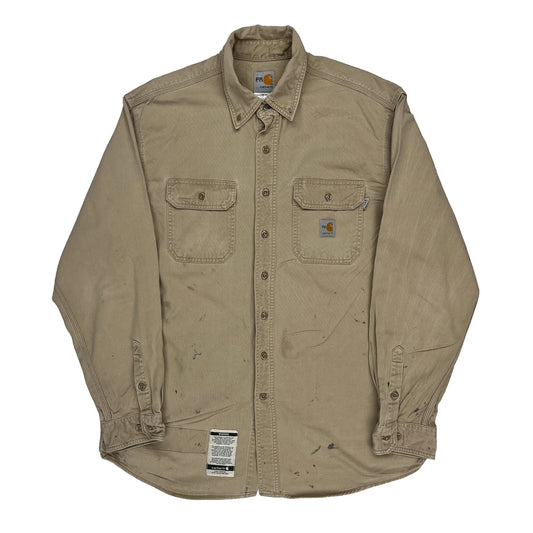 Carhartt Shirt - Large Beige Cotton