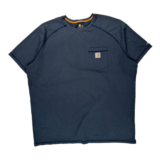 Carhartt T-Shirt - 2XL Blue Cotton