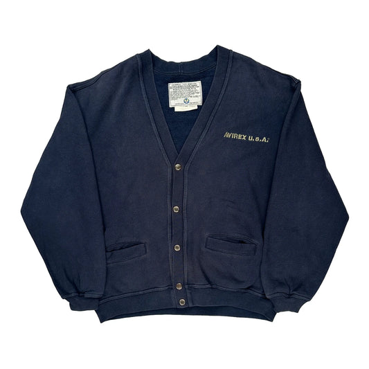 Avirex Cardigan - XL Navy Cotton