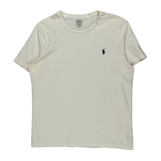 Polo By Ralph Lauren T-Shirt - Large White Cotton