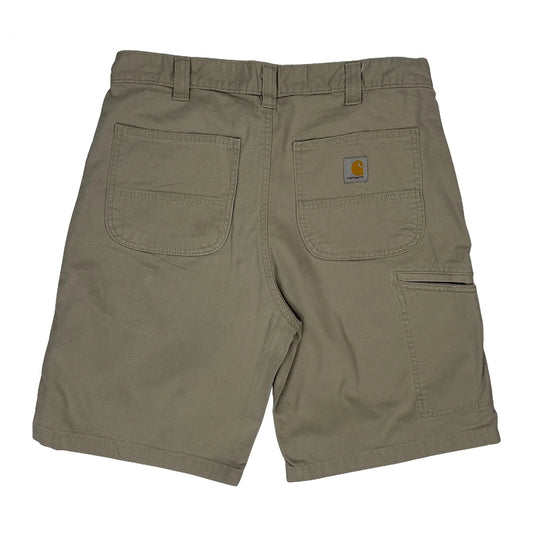 Carhartt Carpenter Shorts - 34W 10L Beige Cotton