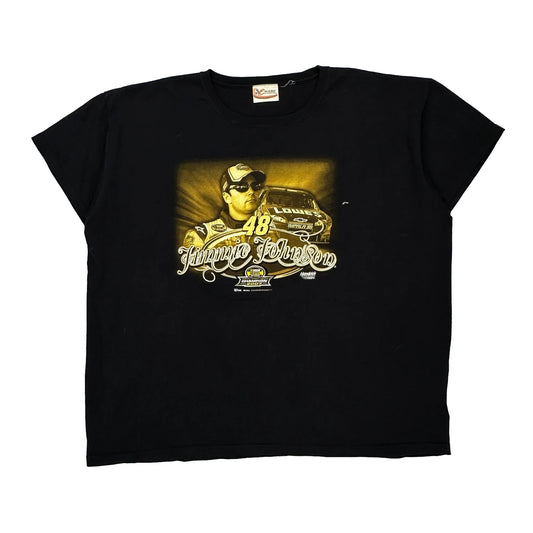 Jimmie Johnson Chase Authentics Nascar T-Shirt - 2XL Black Cotton