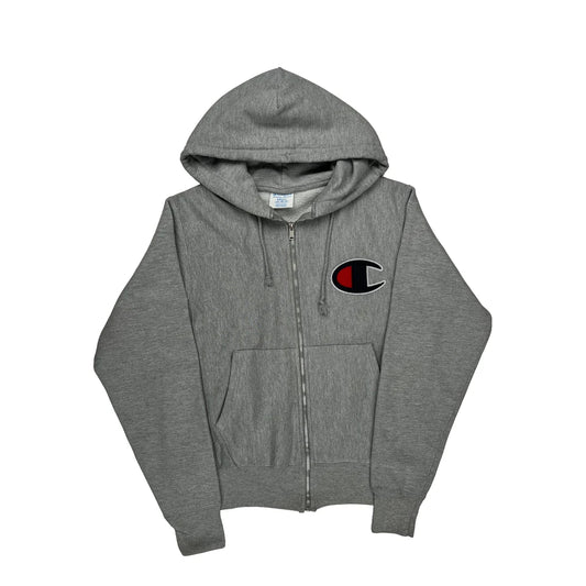 Reverse Weave Champion Hoodie - Small Grey Cotton
