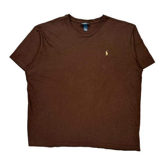 Polo By Ralph Lauren T-Shirt - 2XL Brown Cotton