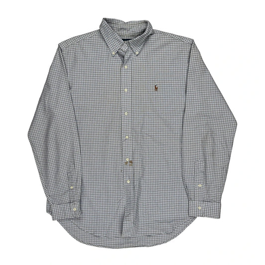 Ralph Lauren Checked Shirt - Large Blue Cotton