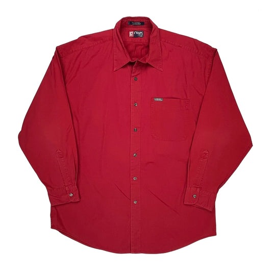 Chaps Ralph Lauren Shirt - Large Red Cotton
