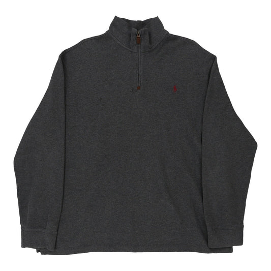Vintage grey Ralph Lauren 1/4 Zip - mens x-large