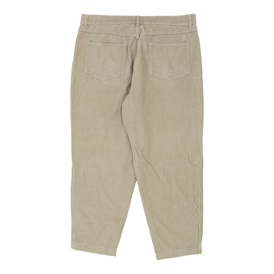 Vintage beige Fila Cord Trousers - mens 37" waist