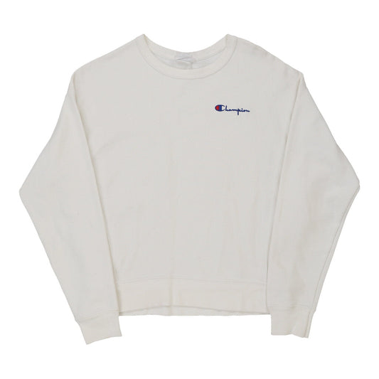 Vintage white Reverse Weave Champion Sweatshirt - womens large
