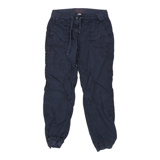 Vintage navy Meeting Trousers - mens 34" waist